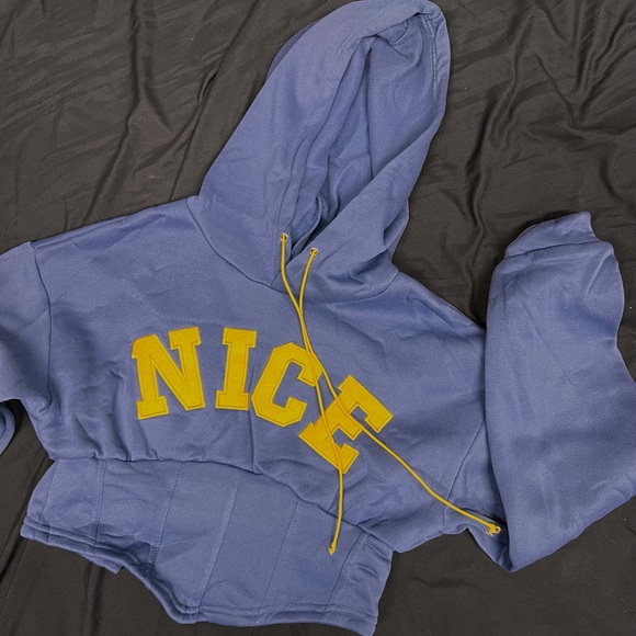 Corset Hoodie with Lettering - Picture 5 of 6